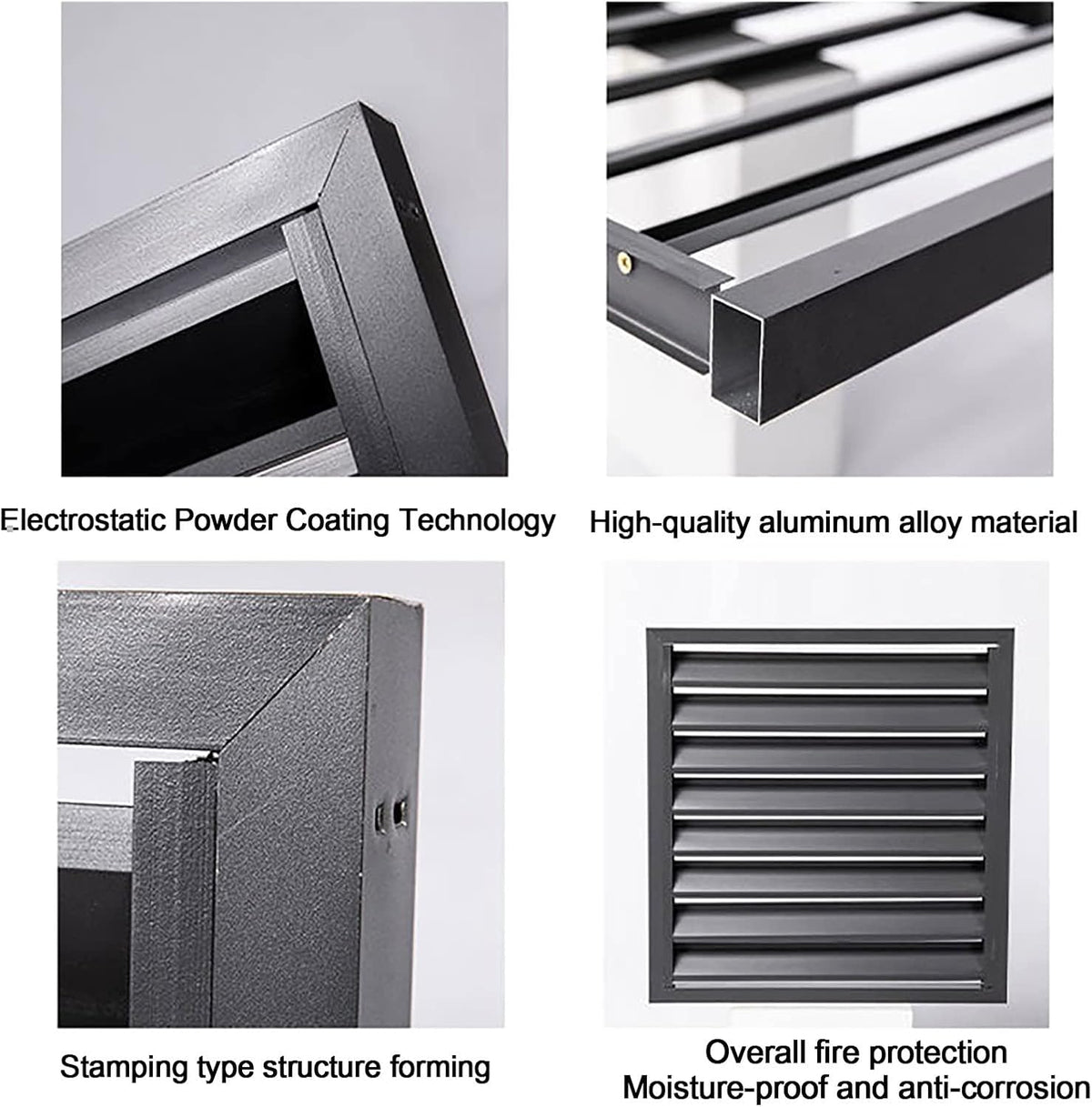  Housse De Climatisation Extérieure Résistante Aux Intempéries Avec Grilles En Aluminium – Élégante Housse De Protection Pour Climatiseur, Clôture D'intimité, Boîtier De Poubelle, Accessoires