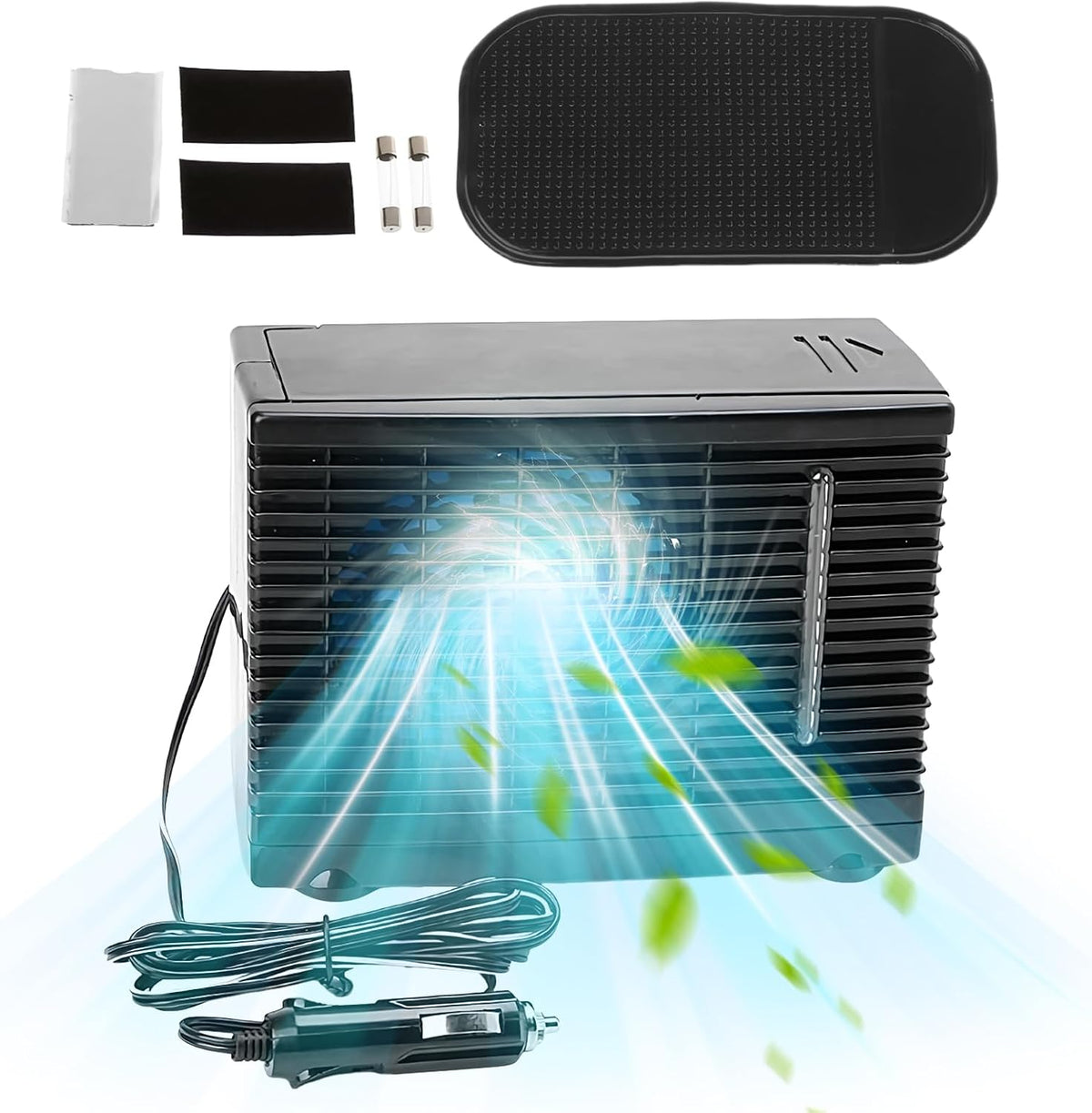 Genérico Climatiseurs Portables Pour Voiture | Refroidisseur D'air Portable Pour Voiture - Appareil De Refroidissement Par évaporation D'eau 12 V Pour Camion RV Road Trip Garage Au Sous-sol Du Sous-sol