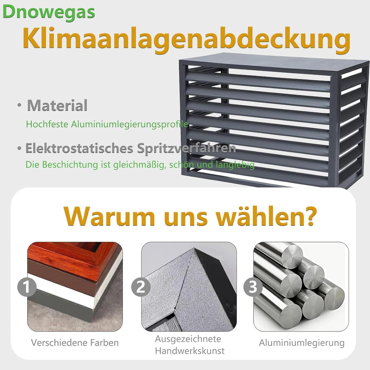  Housse Pour Climatiseur Extérieur – Garniture De Pompe à Chaleur – Dessus Plat En Aluminium Marron – Compatible Avec L100/W50/H70 (1,5P) – Protège Votre Unité De Climatisation Contre Les éléments