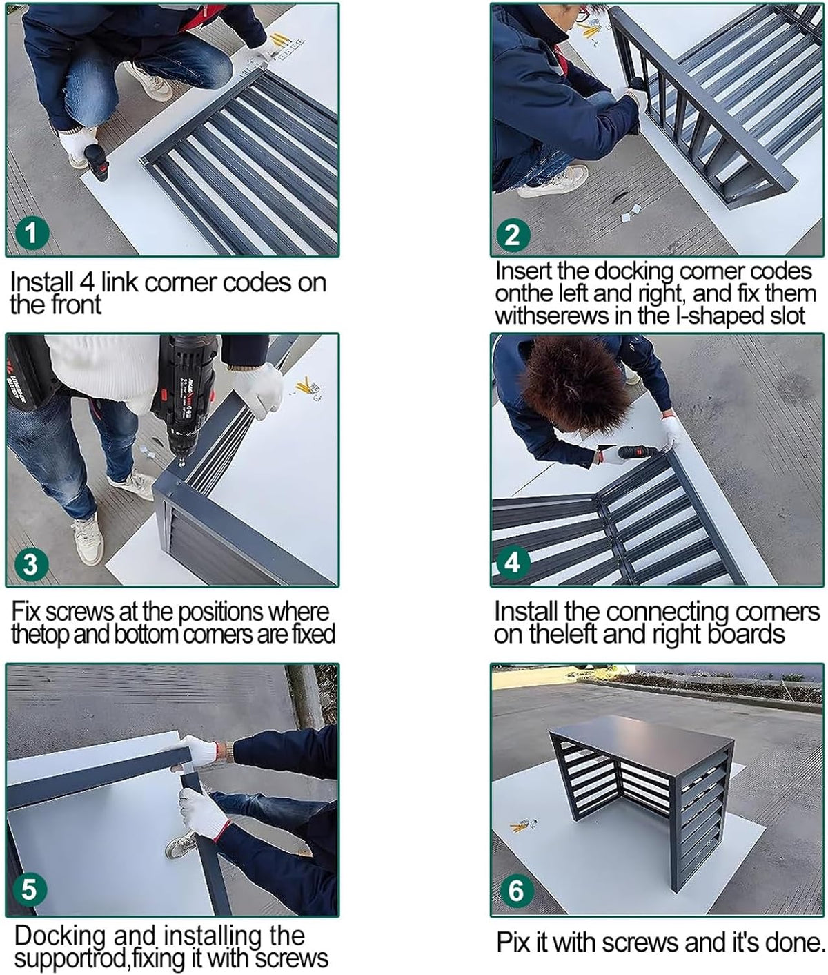 GENERIC Housse De Climatiseur Extérieur, Bouclier AC En Aluminium, Mini Condensateur Divisé, Housse Grise Résistante Aux Intempéries, Convient Pour 2-3 P, Et Accessoire D'extérieur élégant