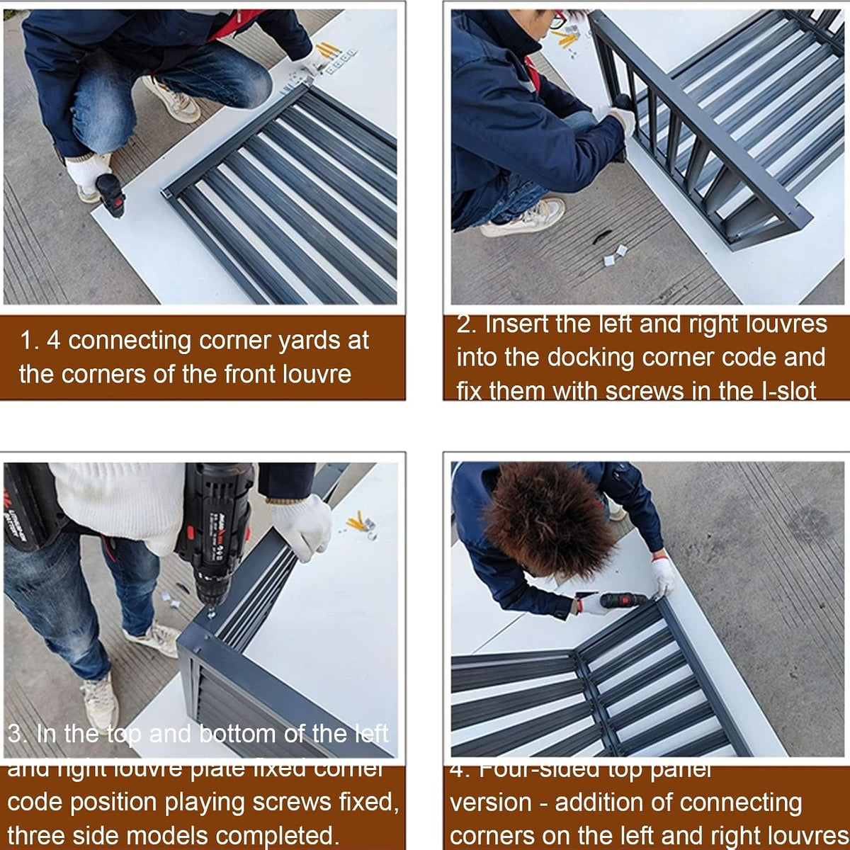 GENERIC Couvercles En Aluminium Pour Climatiseur, Couvercle De Condensateur Central AC, Pompe à Chaleur Et Protection De L'unité AC, Résistant Aux Intempéries, Design Robuste Pour Une Performance Optimale