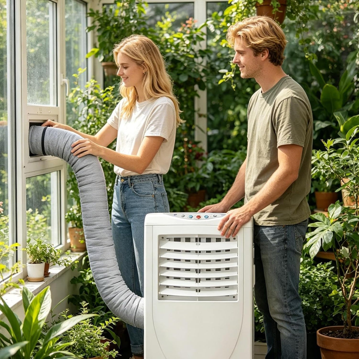  Manchon D'isolation Pour Tuyau AC Portable, De 5 à 5,9" De Diamètre | Couverture Isolée Portative D'isolation De Tuyau à Ca Portative Avec 3 Isolation Réglable De Ligne De Climatiseur